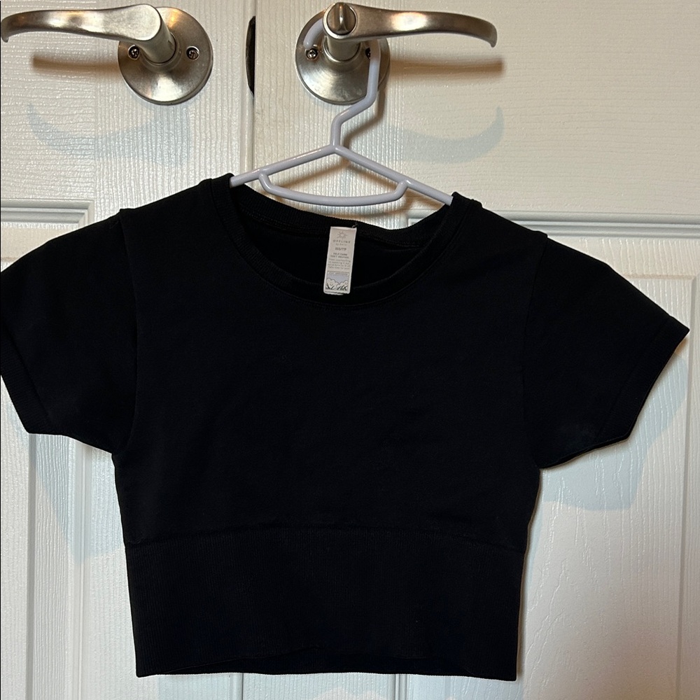 Worn 1X, Offline by Aerie, women’s, thick stretch crop top